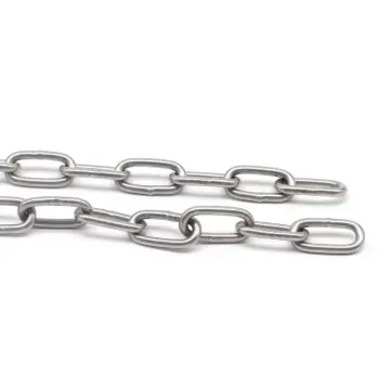 Industrial grade DIN763 stainless steel long chain - equipment fixing, protective fence, general connection