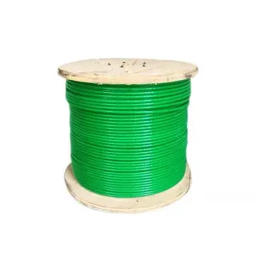 304 stainless steel PVC coated safety cable, industrial/construction safety protection